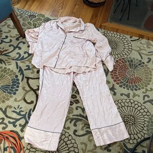 Victoria's Secret Light Pink Satin Fabric